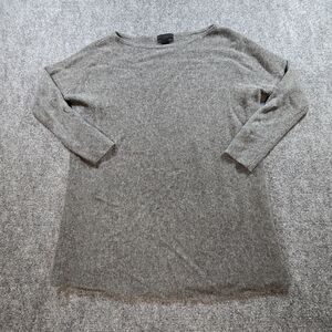 J.Crew Italian Cashmere Gray Crewneck Sweater Womens XXS Soft Knit